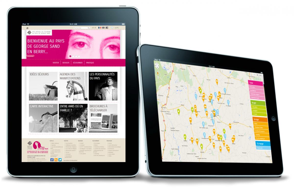 Tryptic's à créer le site Internet du pays de george sand